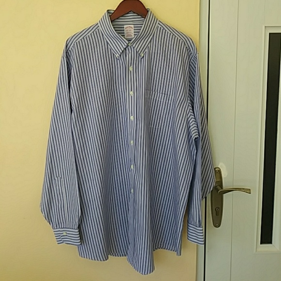 Brooks Brothers Other - Brooks Brothers Madison Blue Dress Shirt - Neck 18